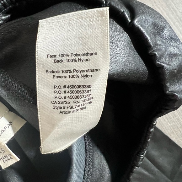 ARITZIA wildfred faux leather leggings - Picture 4 of 4